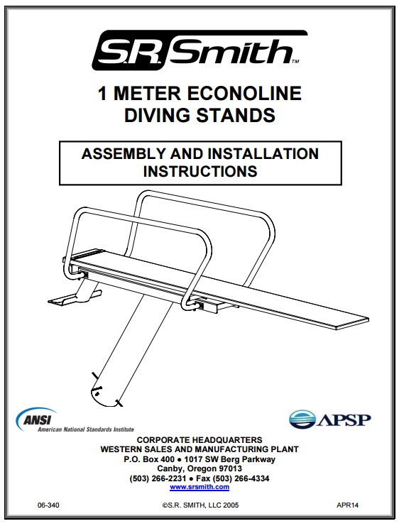 Econoline 1 Meter Diving Towers S.R. Smith Products