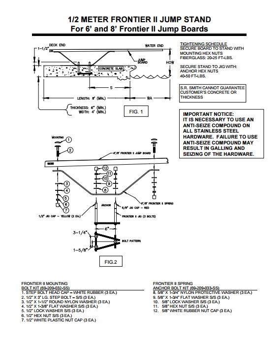 diving board installation cost