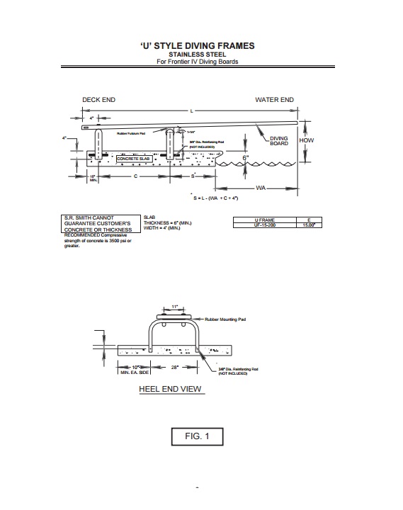 diving board installation cost