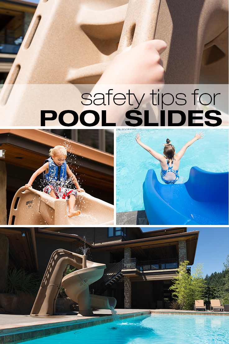 Inground pool slides: Safety information and design ideas