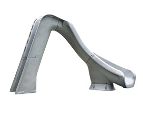 Typhoon Pool Slide Thumbnail for Typhoon pool slide shown in gray granite