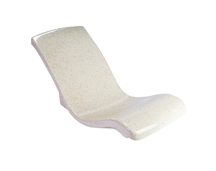 Rocking Pool Lounge Chair in Seashell Thumbnail for Rocking Pool Lounge Chair in Seashell